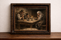 Le dîner familial à la vieille table