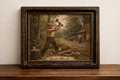 Lumberjack in a woodland setting