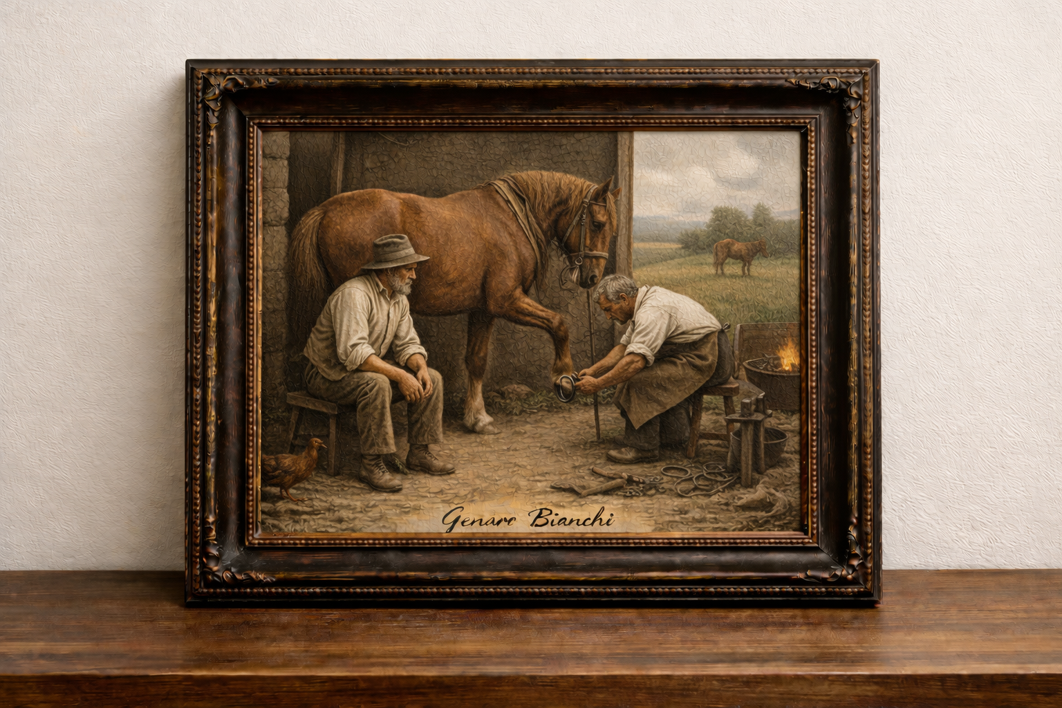 Rural life by the barn